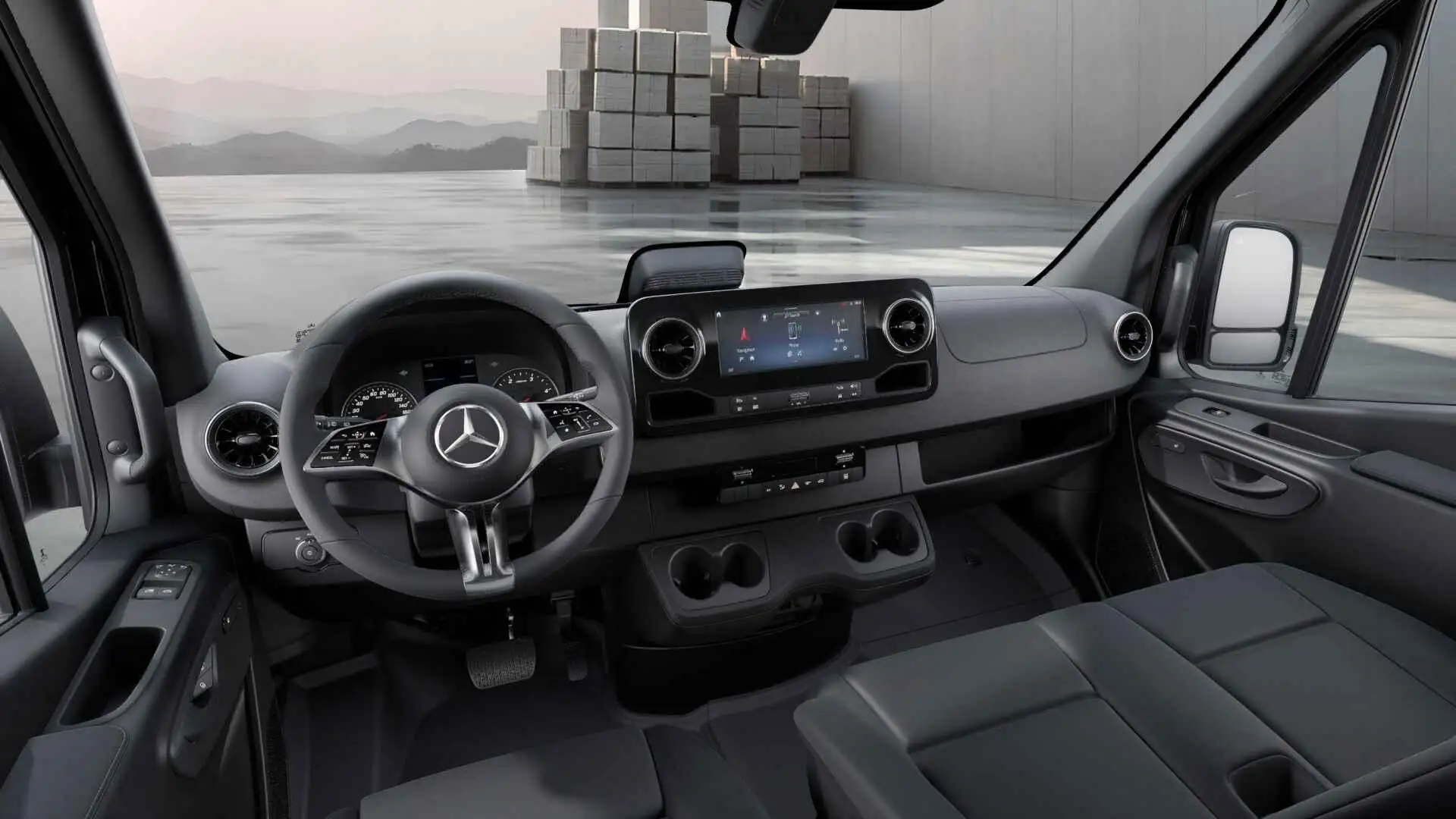 Mercedes-Benz Sprinter 319 CDI L2 H1 Select | Distronic | 3500 KG Trekhaa Noir - 2