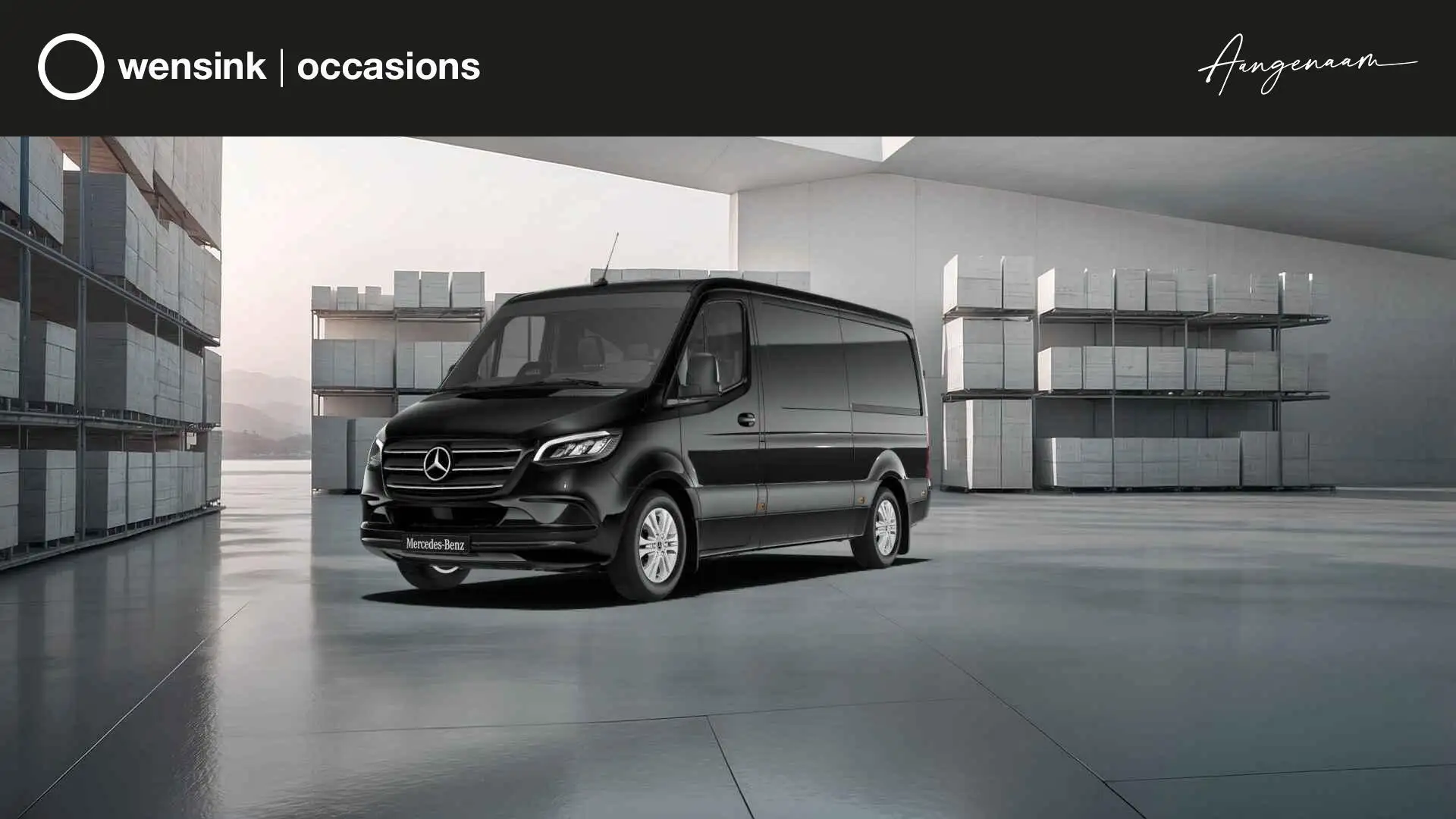 Mercedes-Benz Sprinter 319 CDI L2 H1 Select | Distronic | 3500 KG Trekhaa Noir - 1