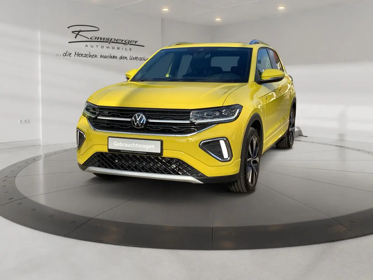Volkswagen T-Cross 1.0 TSI DSG R-Line ACC AHK Matrix Navi P Jaune - 2