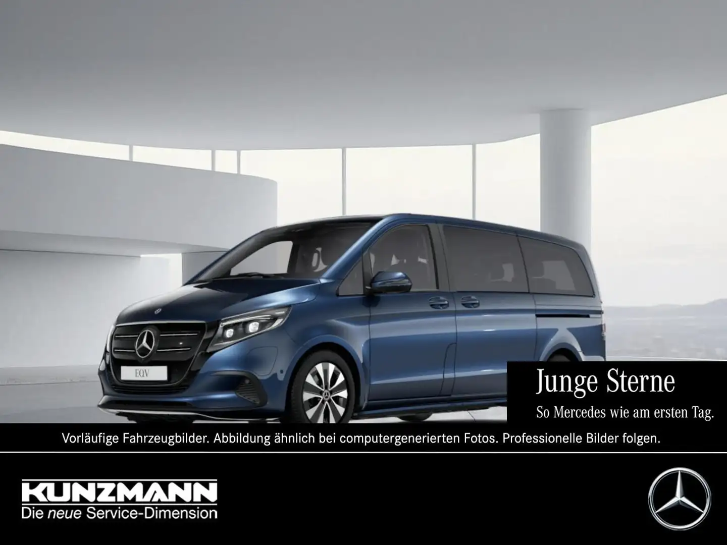 Mercedes-Benz EQV 300 Lang MBUX Navi Distronic Kamera Totwinkel Blauw - 1