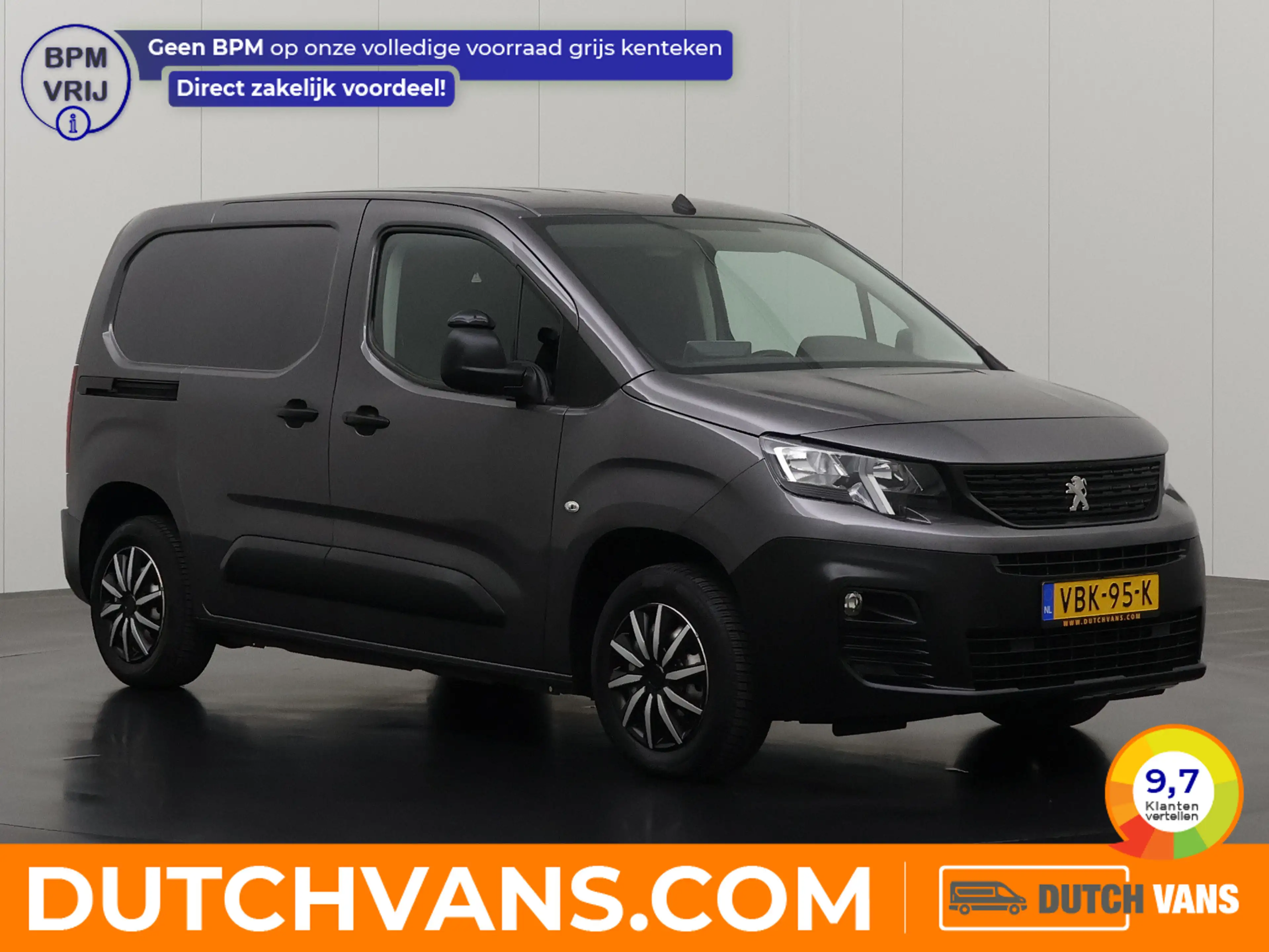 Peugeot Partner 1.6 BlueHDI Pro | 3-Zits | Multimedia | Airco | Cr