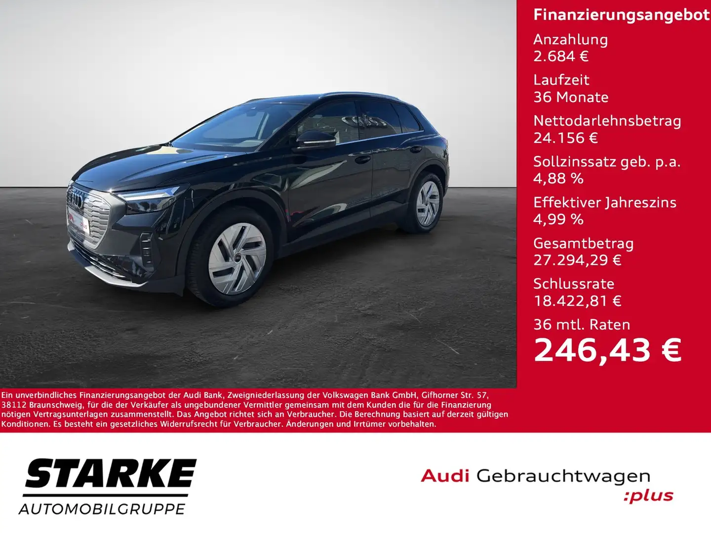 Audi Q4 e-tron 35 Schwarz - 1