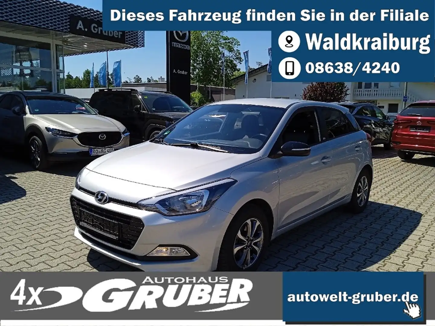 Hyundai i20 blue Passion+Klima+Bluetooth+Sitz-Lenkradheiz. Argento - 1