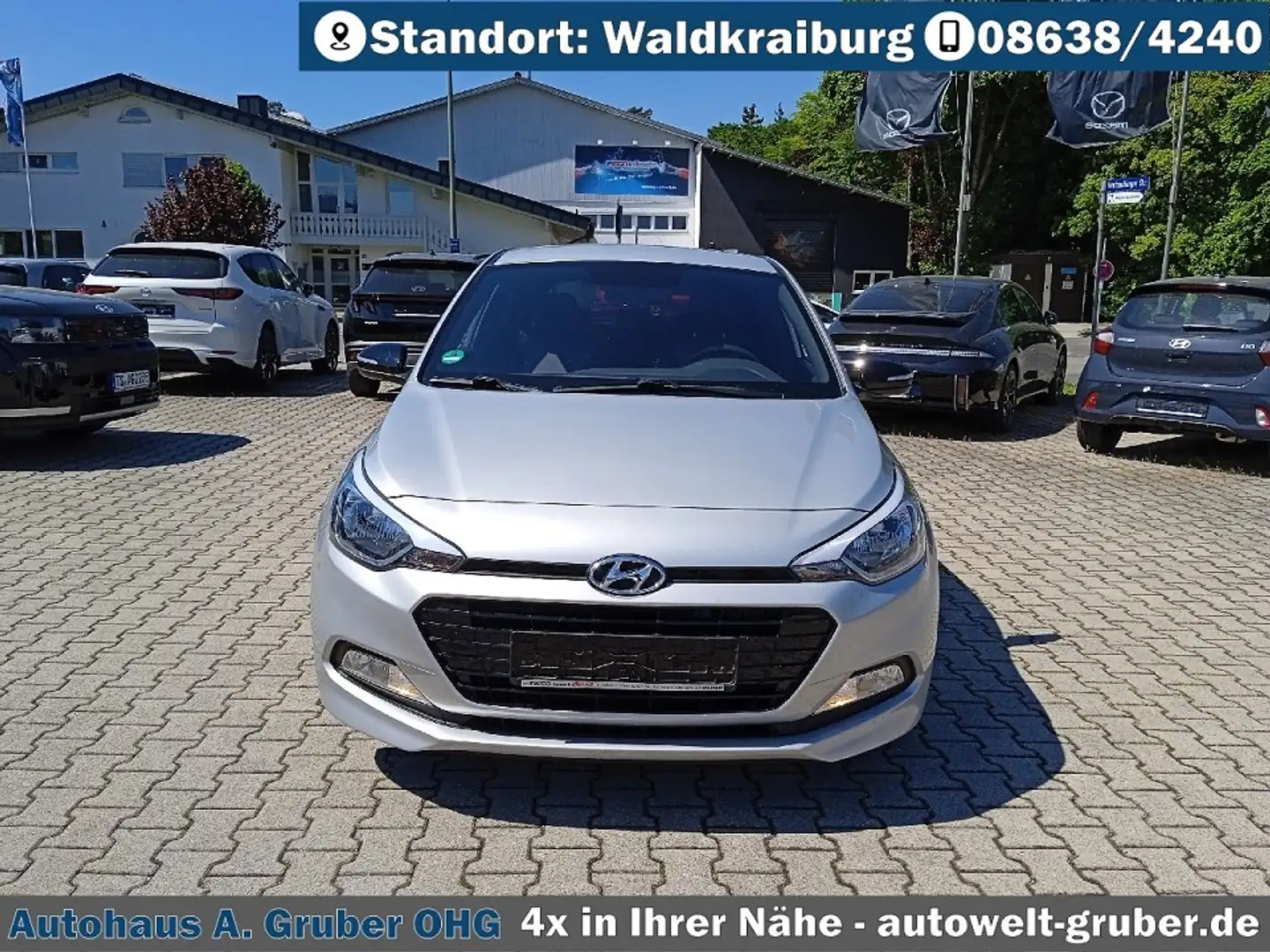 Hyundai i20 blue Passion+Klima+Bluetooth+Sitz-Lenkradheiz. Argento - 2