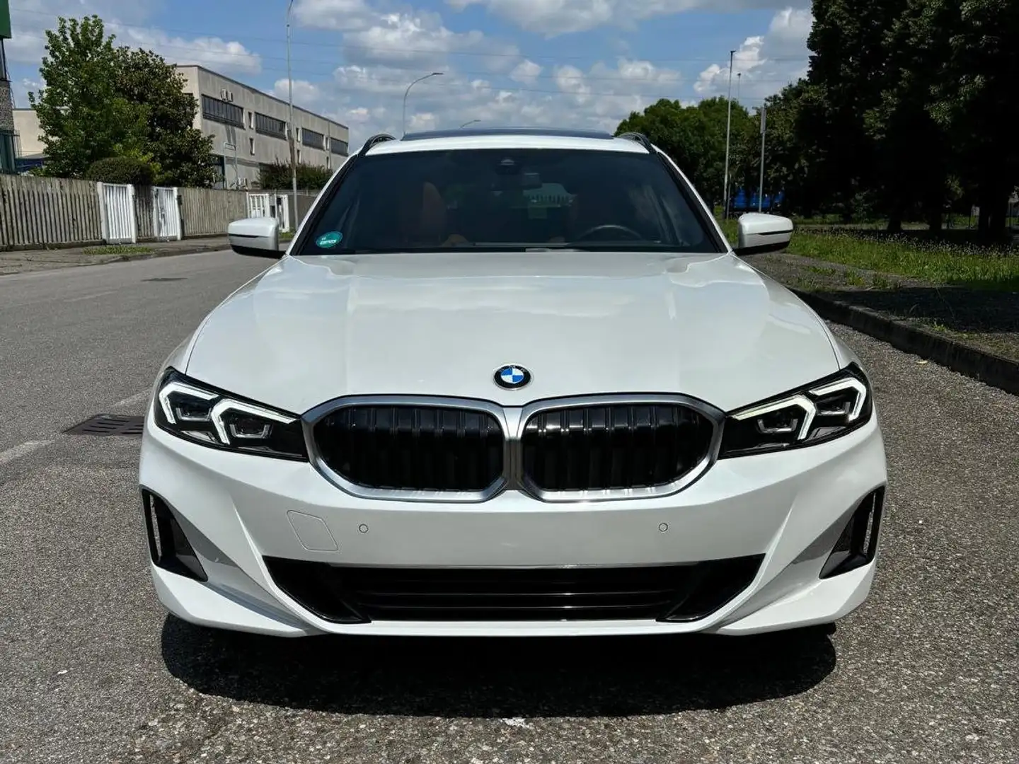 BMW 318 318d mhev 48V auto Blanc - 1
