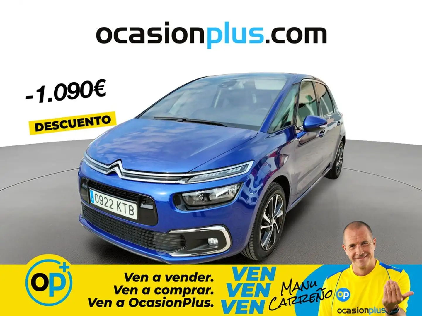 Citroen C4 Spacetourer 1.6BlueHDI S&S Feel 120 Azul - 1