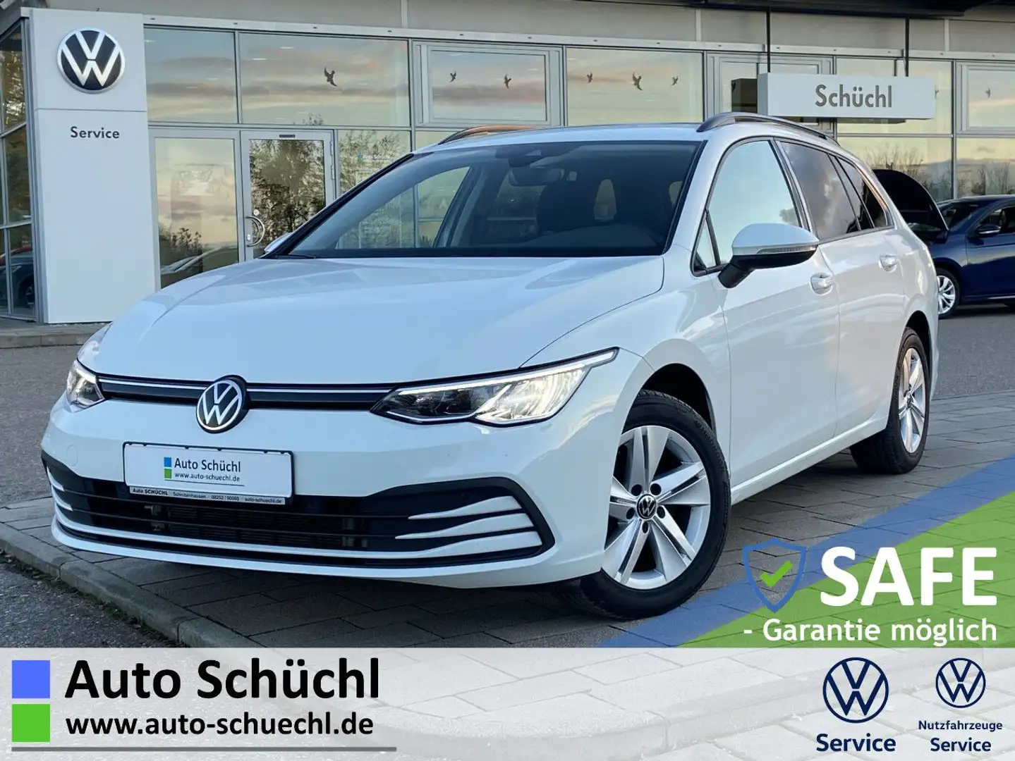 Volkswagen Golf Variant 2.0 TDI Life NAVI+LED+AHK+KAMERA+AP Weiß - 1