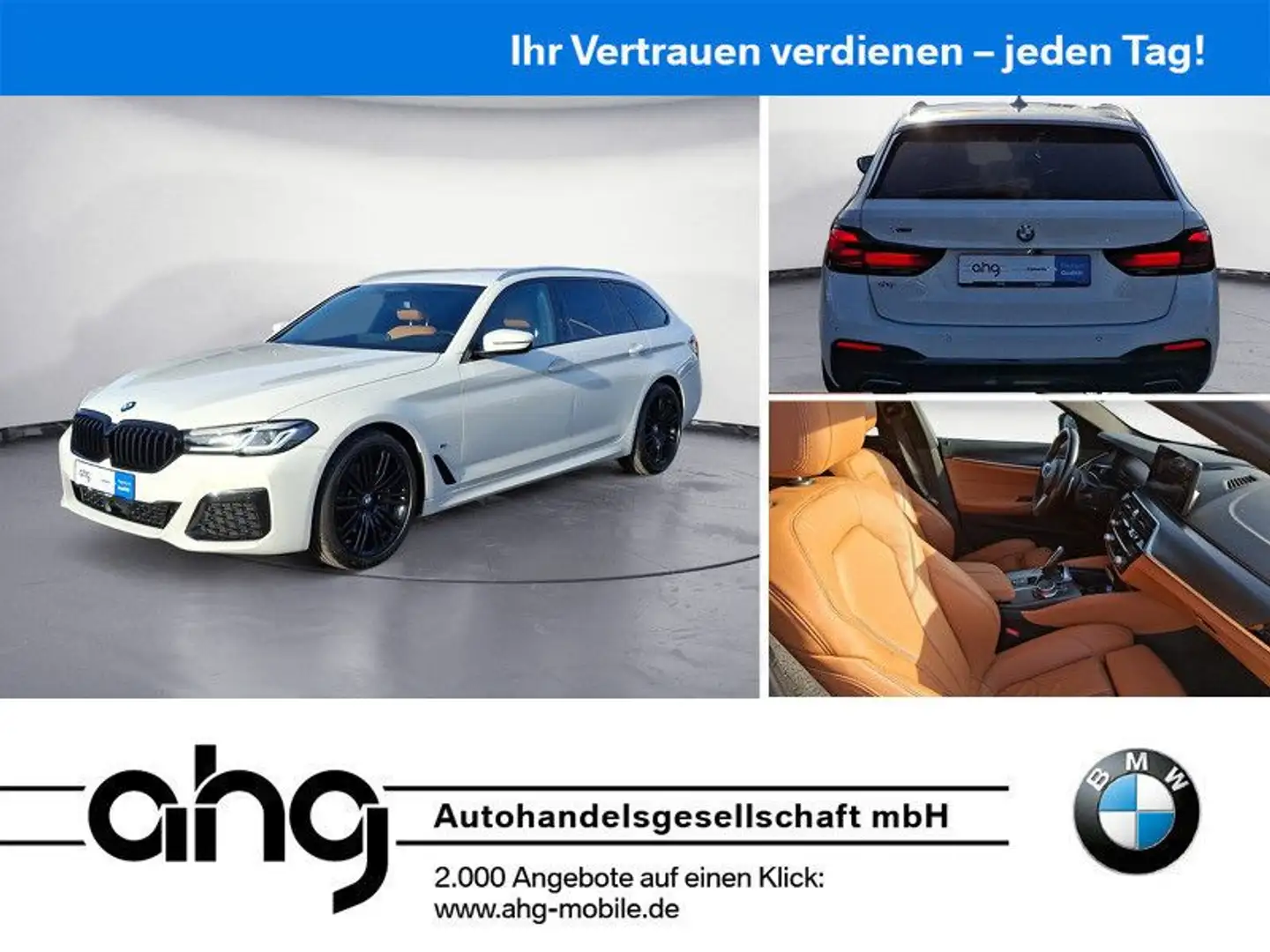 BMW 540 d xDrive Touring Weiß - 1