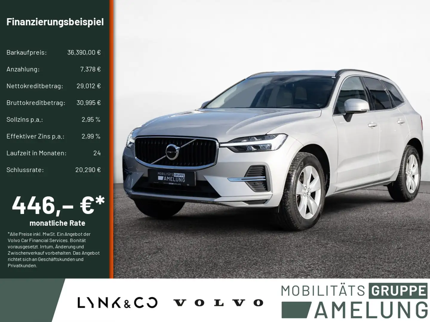 Volvo XC60 B4 Core SHZ LEDER KAMERA NAVI FACEL. LED Silber - 1