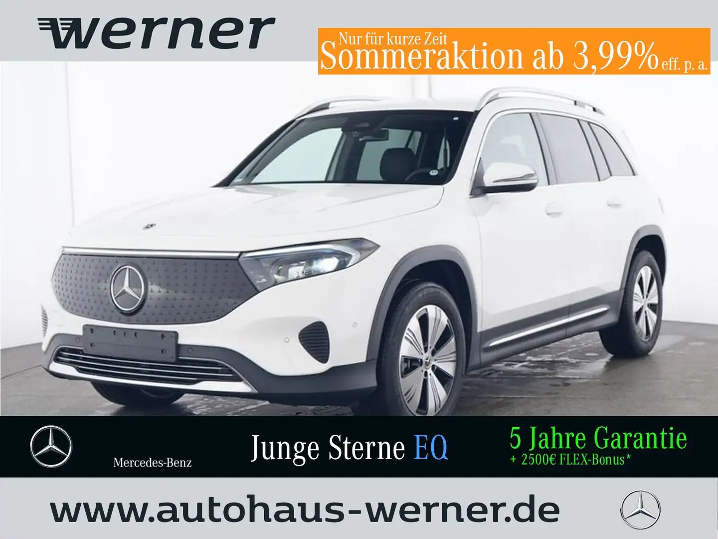 Mercedes-Benz EQB 350 4M PROGRESSIVE ADVANCED 7-Sitzer Sidebag Blanc - 1