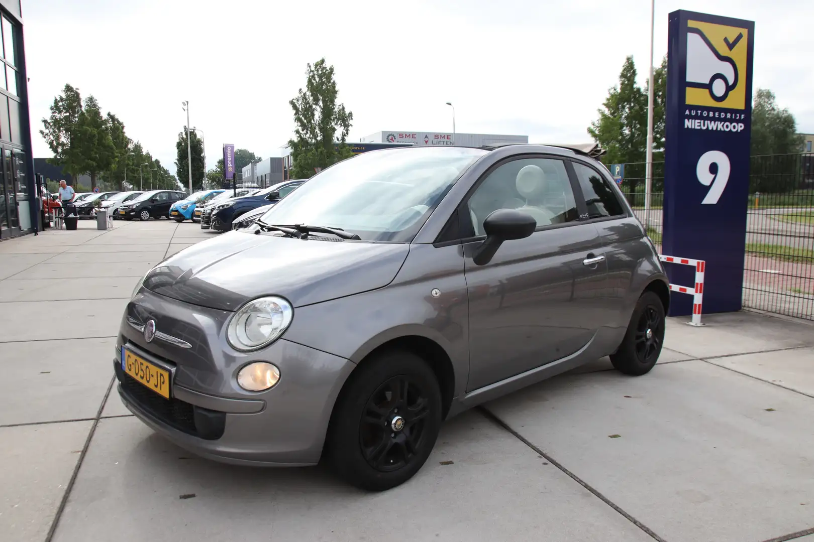 Fiat 500 Cabrio 1.2 Pop Nieuwe APK, distributieriem! Zomer Grijs - 1