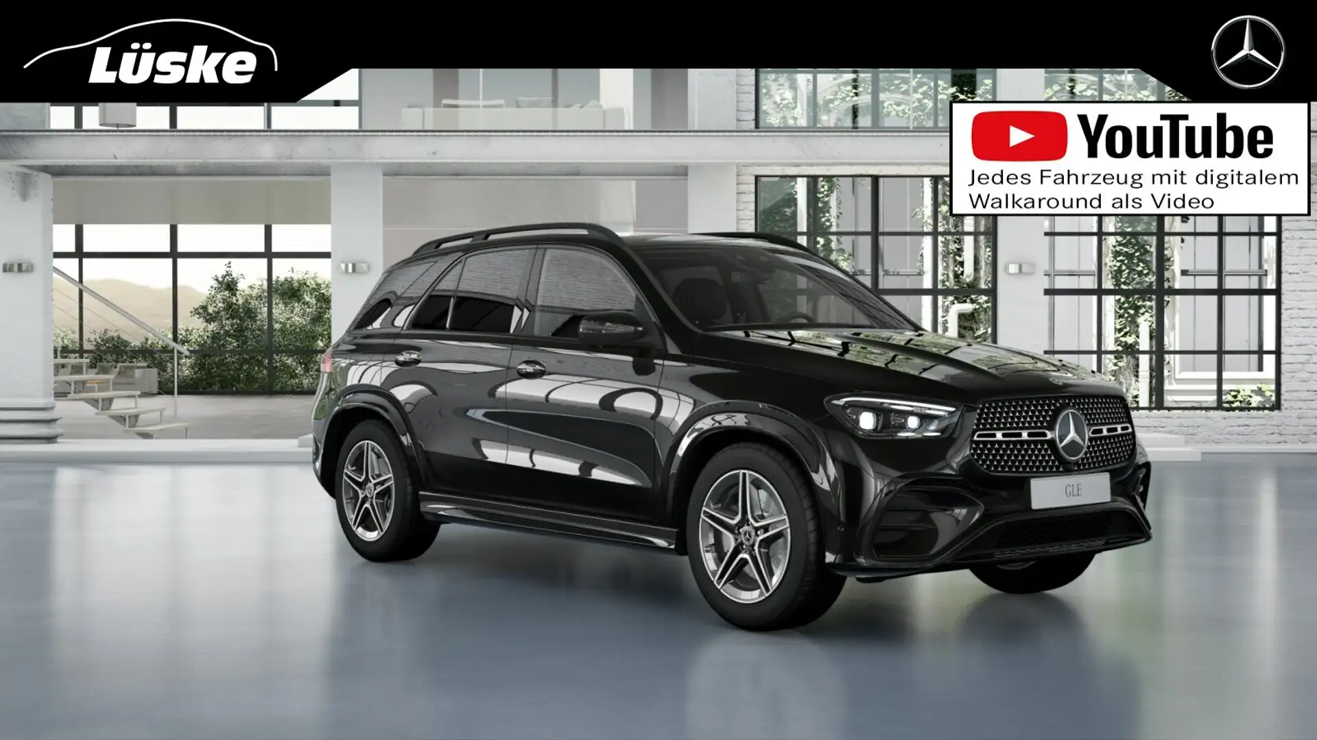 Mercedes-Benz GLE 350 GLE 350 de 4M AMG Line Night Head-Up AIR Massage Schwarz - 1
