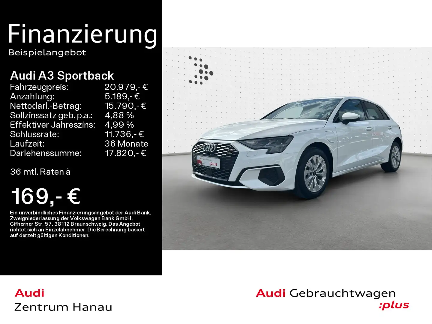 Audi A3 40 TFSI e S tronic *LED*SMART INTER Wit - 1