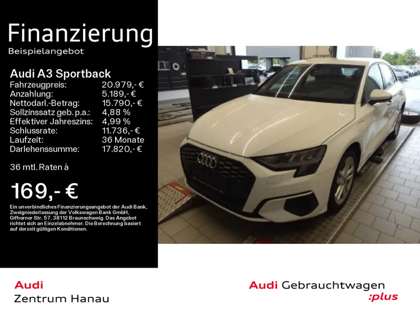Audi A3 40 TFSI e S tronic *LED*SMART INTER Blanc - 1