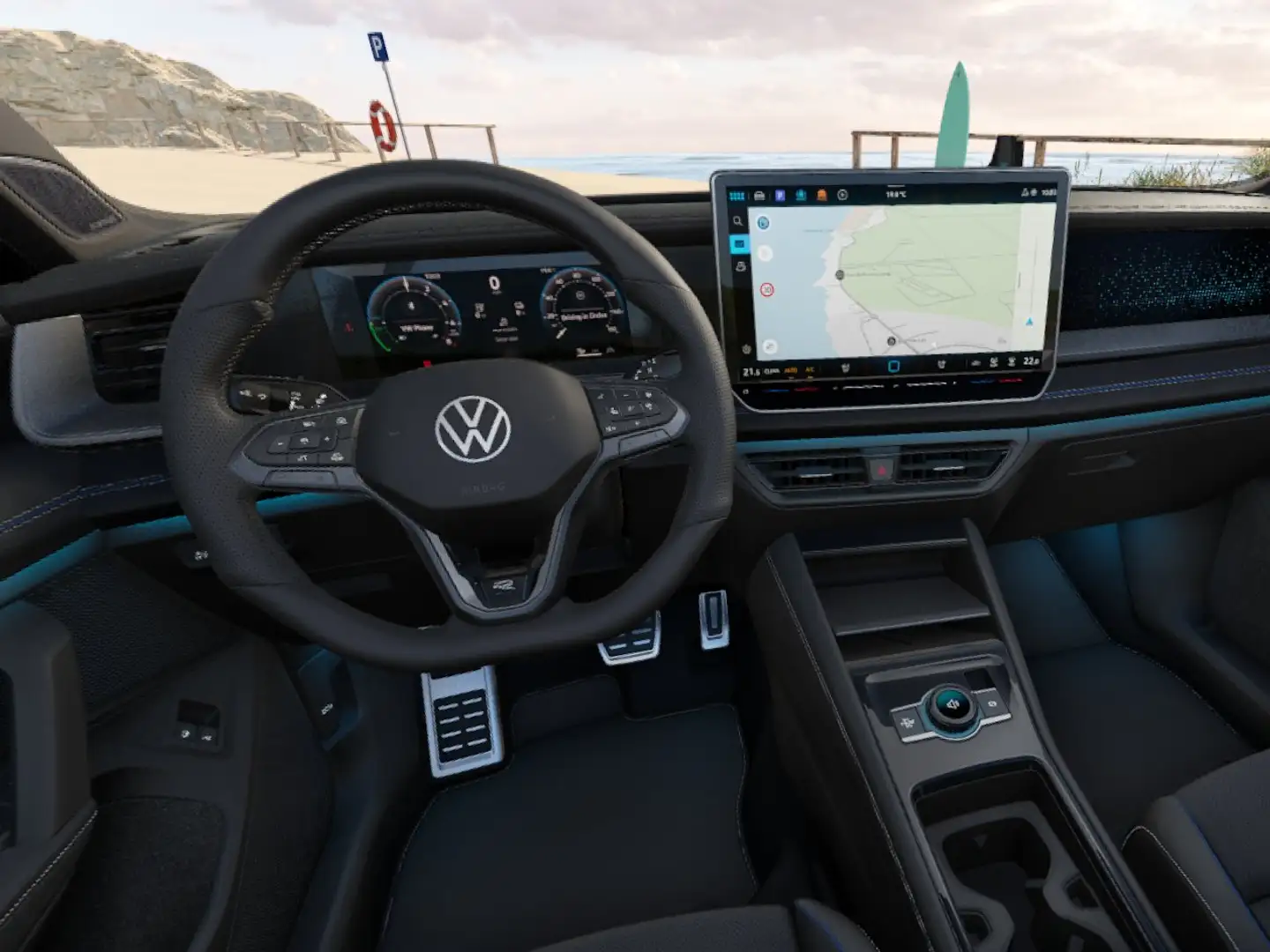 Volkswagen Tayron 1.5 TSI eHybrid R-Line | Leder | Trekhaak | Pano | Noir - 2