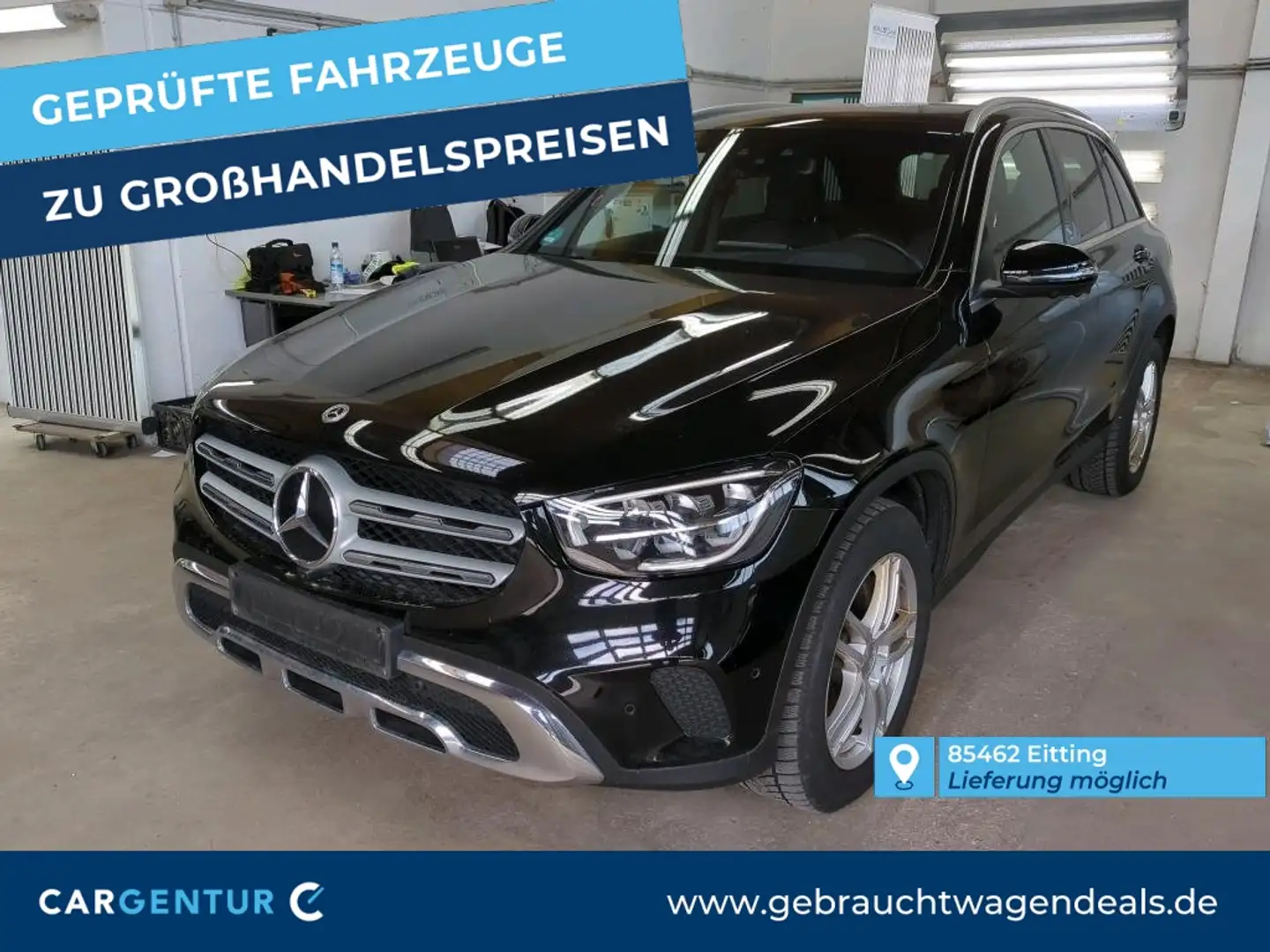 Mercedes-Benz GLC 220 d 4Matic 360° Pano StHz ACC BLIS HuD Schwarz - 1