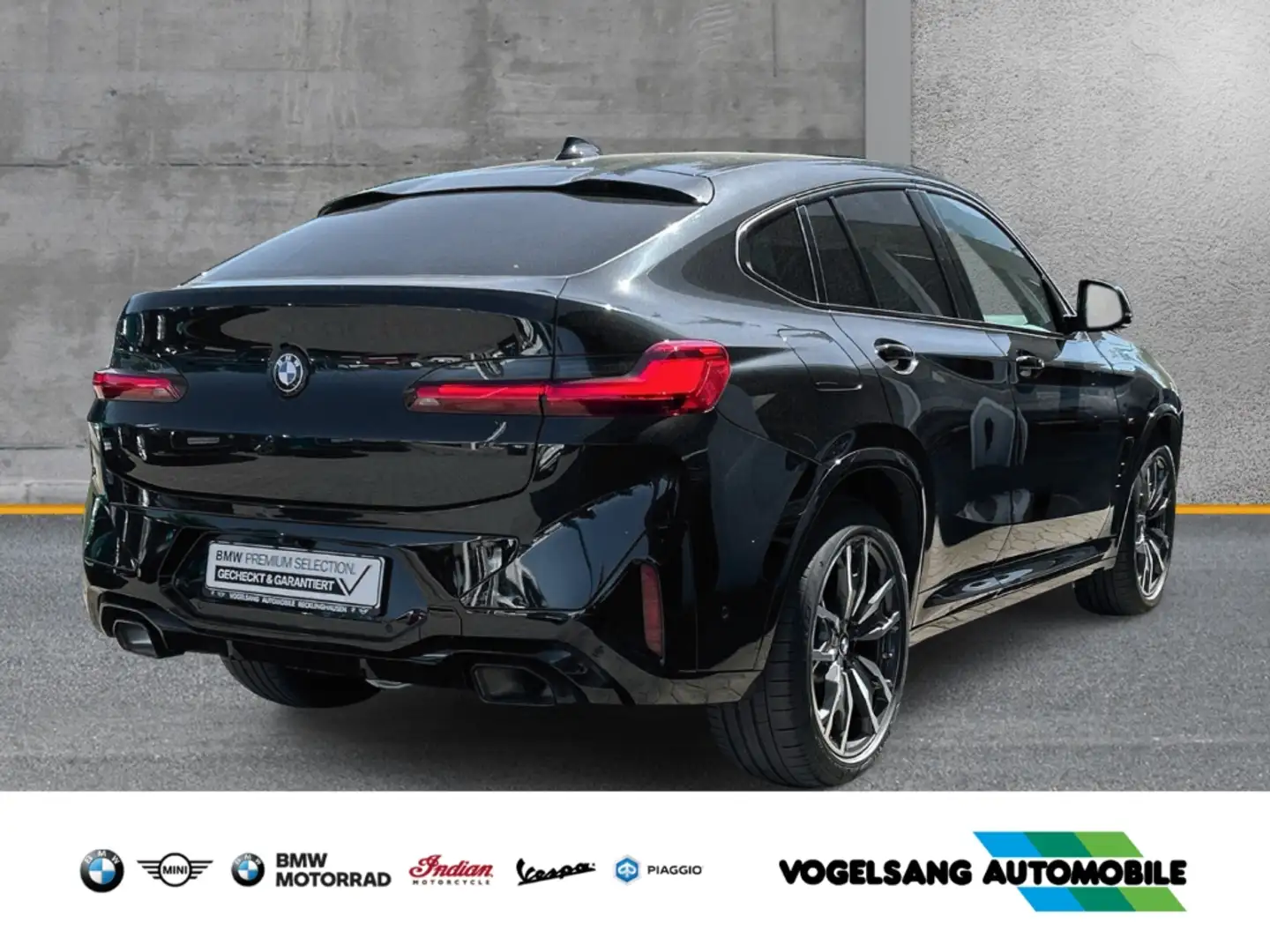 BMW X4 xDrive30i,M Sport,AHK,Panodach,Standheizung,DAB Чорний - 2