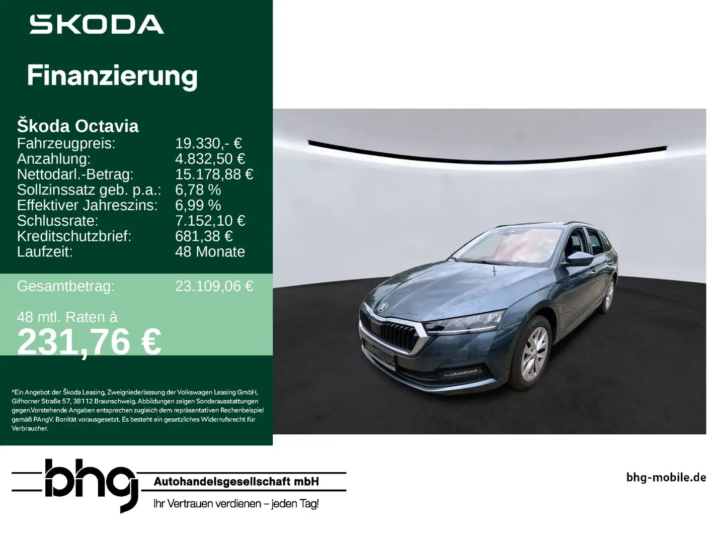 Skoda Octavia Combi 2.0 TDI DSG Ambition Gris - 1