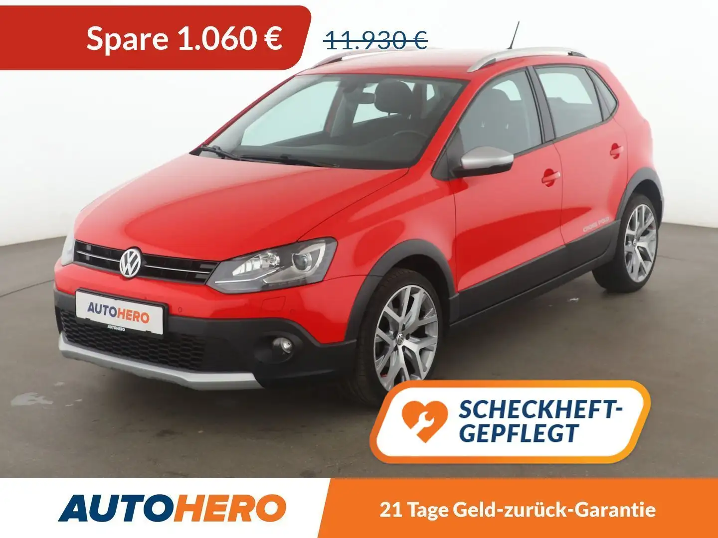 Volkswagen Polo 1.2 TSI CrossPolo BlueMotion Tech*TEMPO* Rot - 1