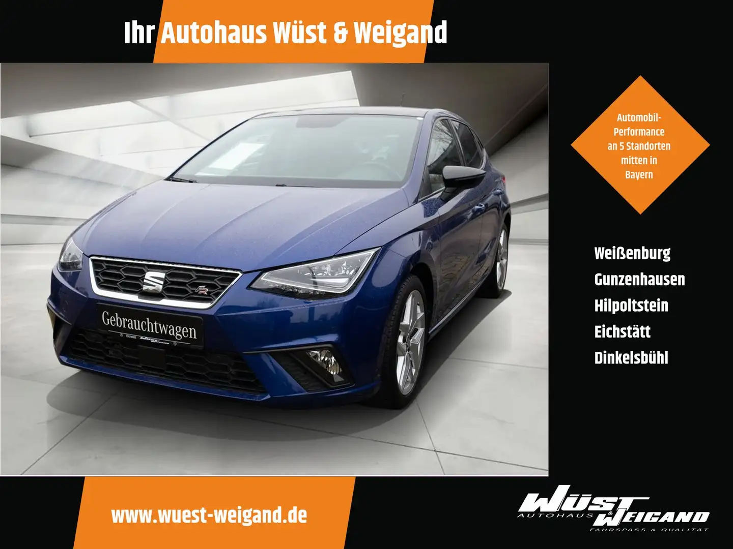 SEAT Ibiza 1.5 TSI FR BEAT ATG+Pano+Kamera+Navi + LED Blau - 1