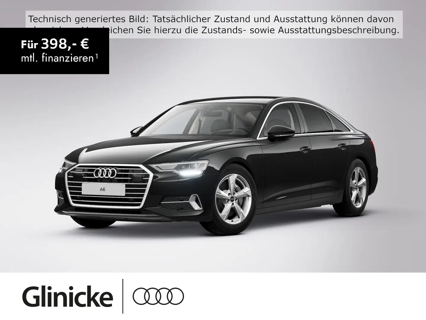 Audi A6 50 TDI quattro Tiptronic sport Rück Schwarz - 1