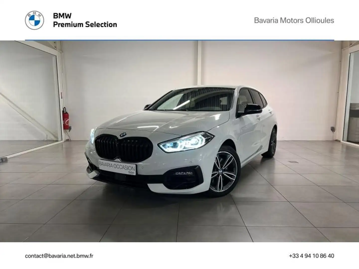 BMW 118 118iA 136ch Edition Sport DKG7 Blanc - 1