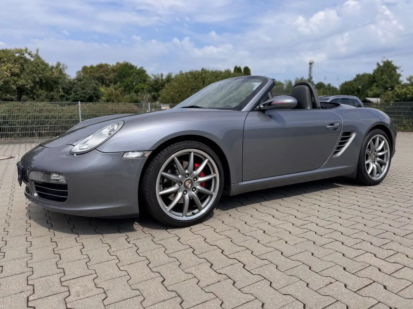 Porsche Boxster S Schalter Navi 19 Zoll Klappen Auspuff Grigio - 1