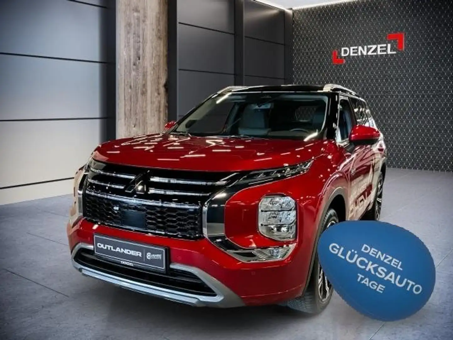 Mitsubishi Outlander PHEV 2,4 4WD Diamond 2-tone Leder Rot - 1