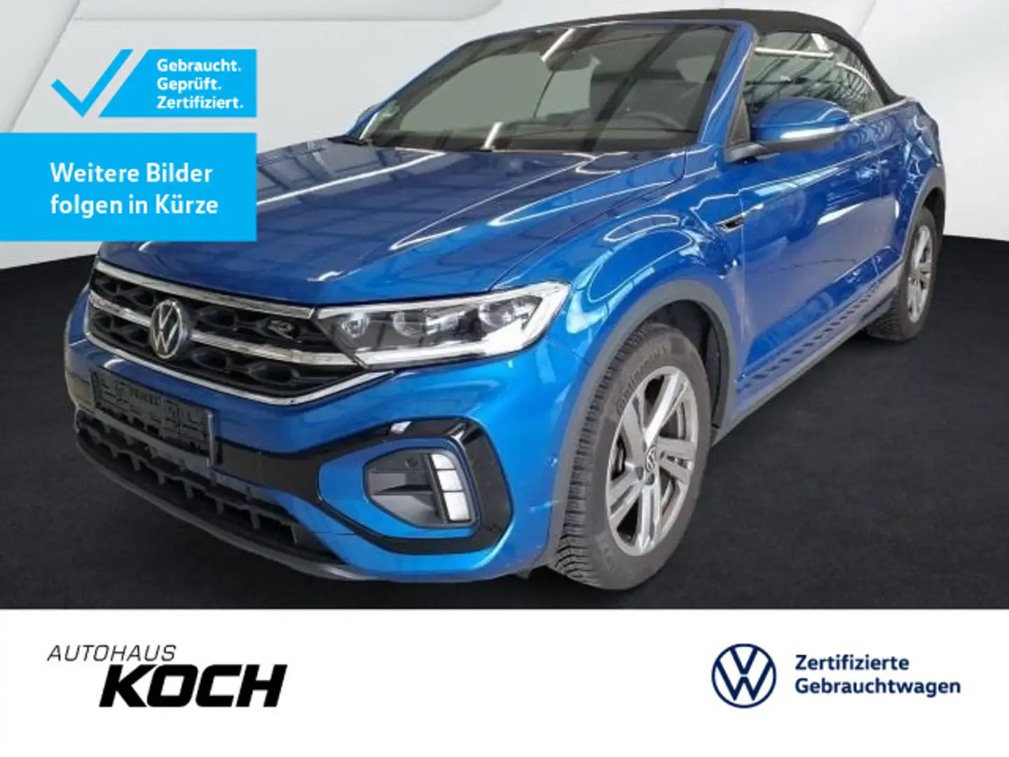 Volkswagen T-Roc 1.5TSI R-Line DSG LED Navi AHK Blau - 1