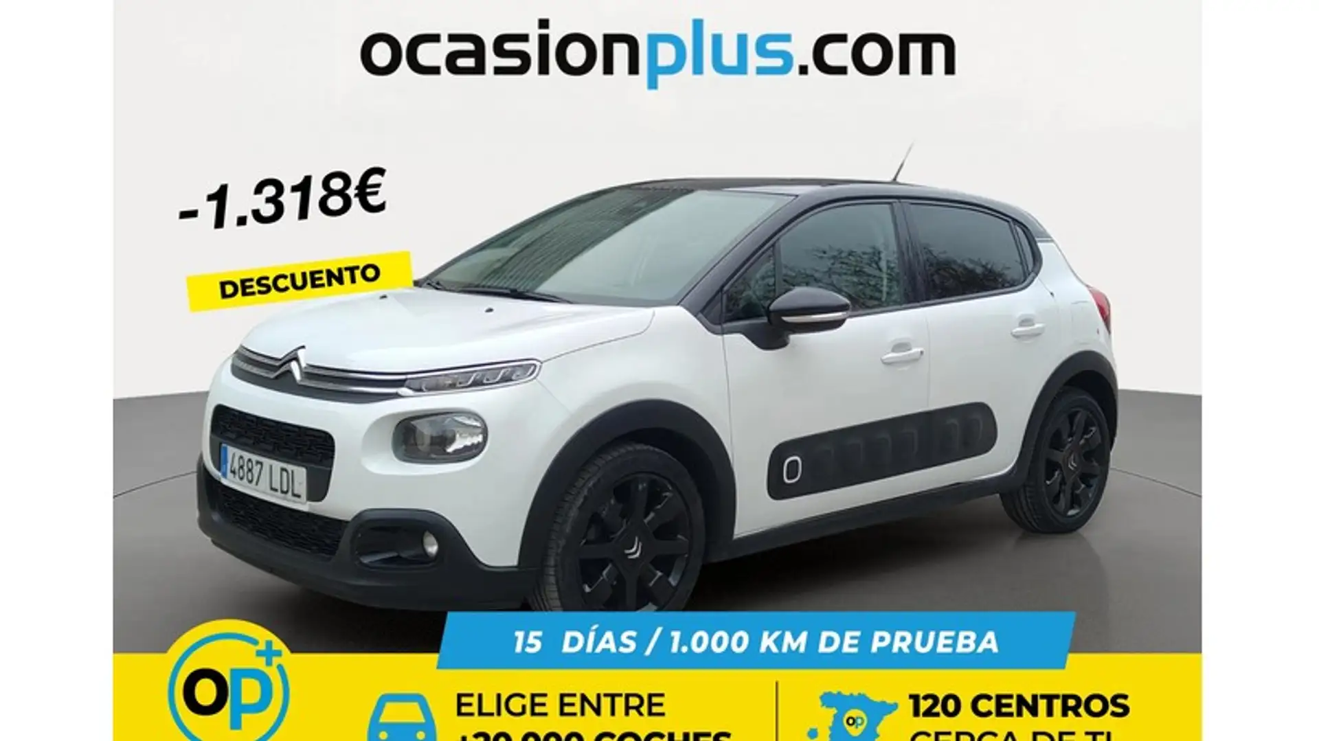 Citroen C3 1.2 PureTech S&S Shine EAT6 110 Weiß - 1