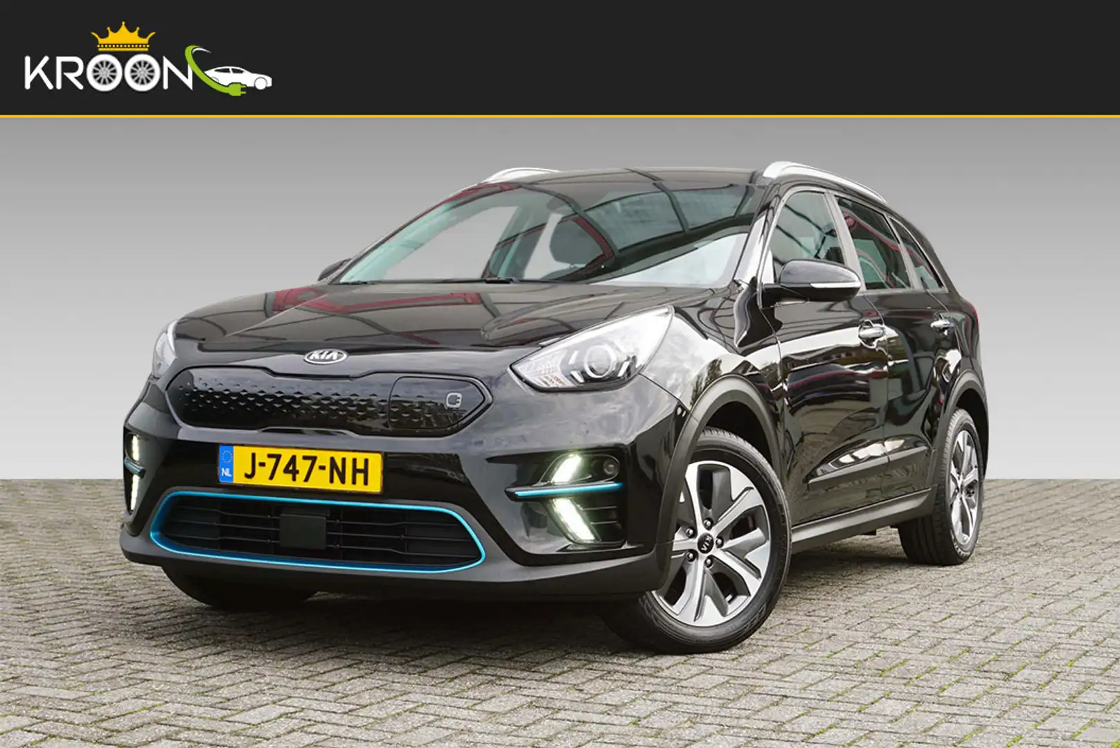 Kia e-Niro DynamicLine 64kWh 3-Fase SOH 96% Model 2020 Zwart - 1