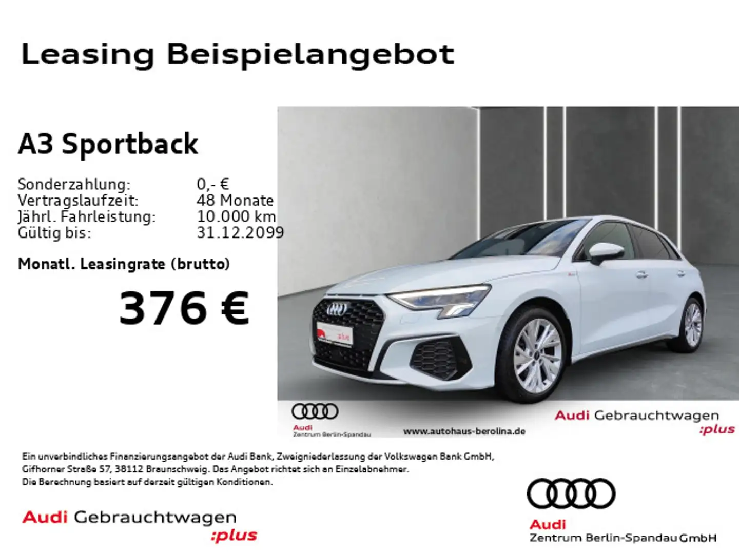 Audi A3 35 TFSI S line S tronic *NAV+*LED* Weiß - 1