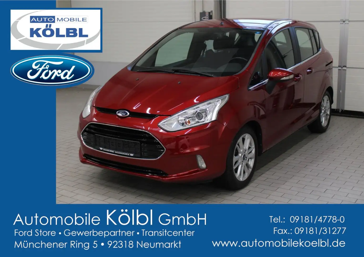 Ford B-Max Titanium 1.0l EcoBoost/PDC/KLIMA/WINTER-P/ Rot - 1