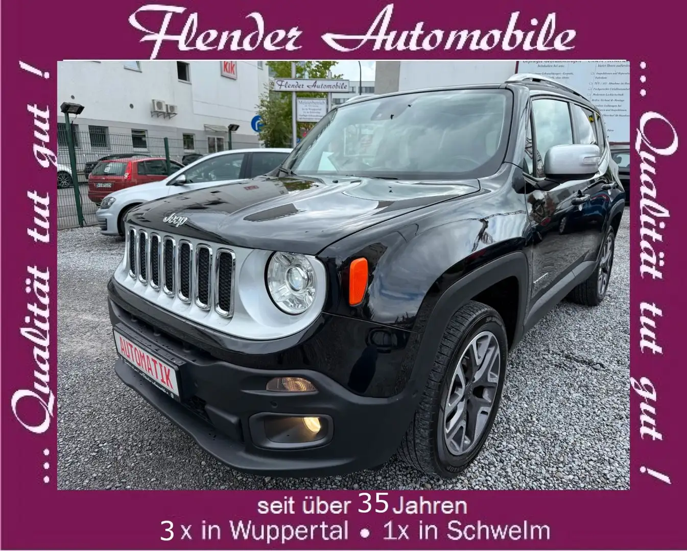 Jeep Renegade Limited 4WD Pano/Autom./DAB/SHZ+Lenkrh. Schwarz - 1