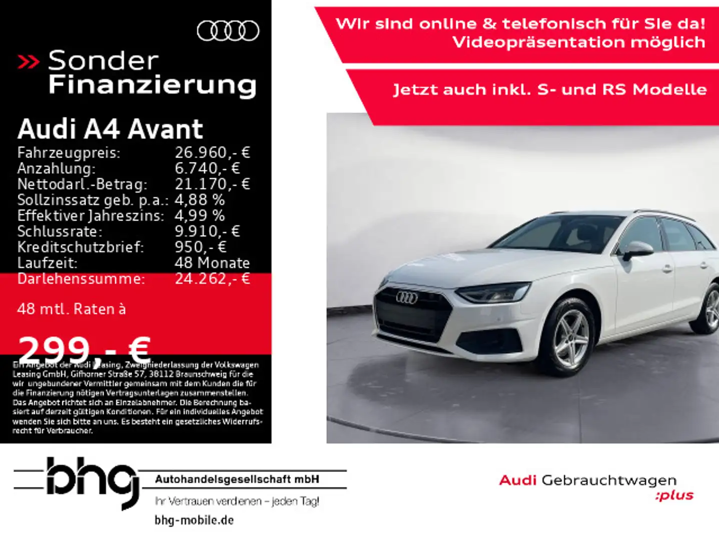 Audi A4 35 TDI LED/AHK/Standhz./ACC/Assist/uvm. Bianco - 1