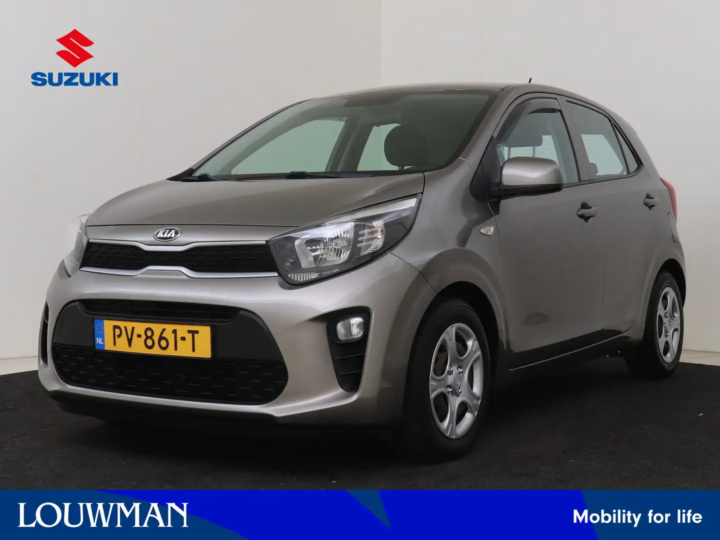 Kia Picanto 1.0 CVVT EconomyPlusLine Grijs - 1