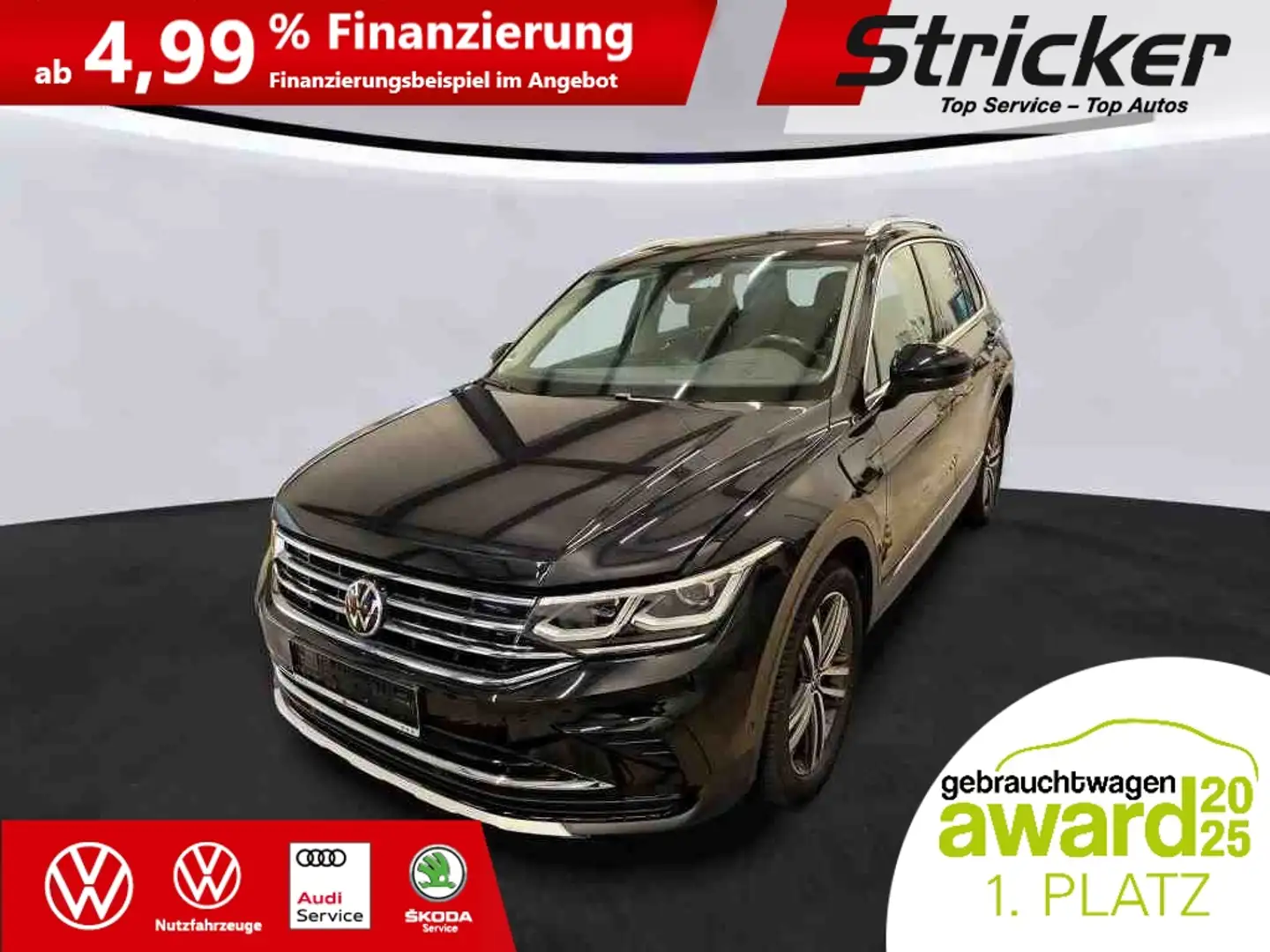 Volkswagen Tiguan Elegance 1.4TSI e-Hybrid 344,-ohne Anzahlung Navi Schwarz - 1