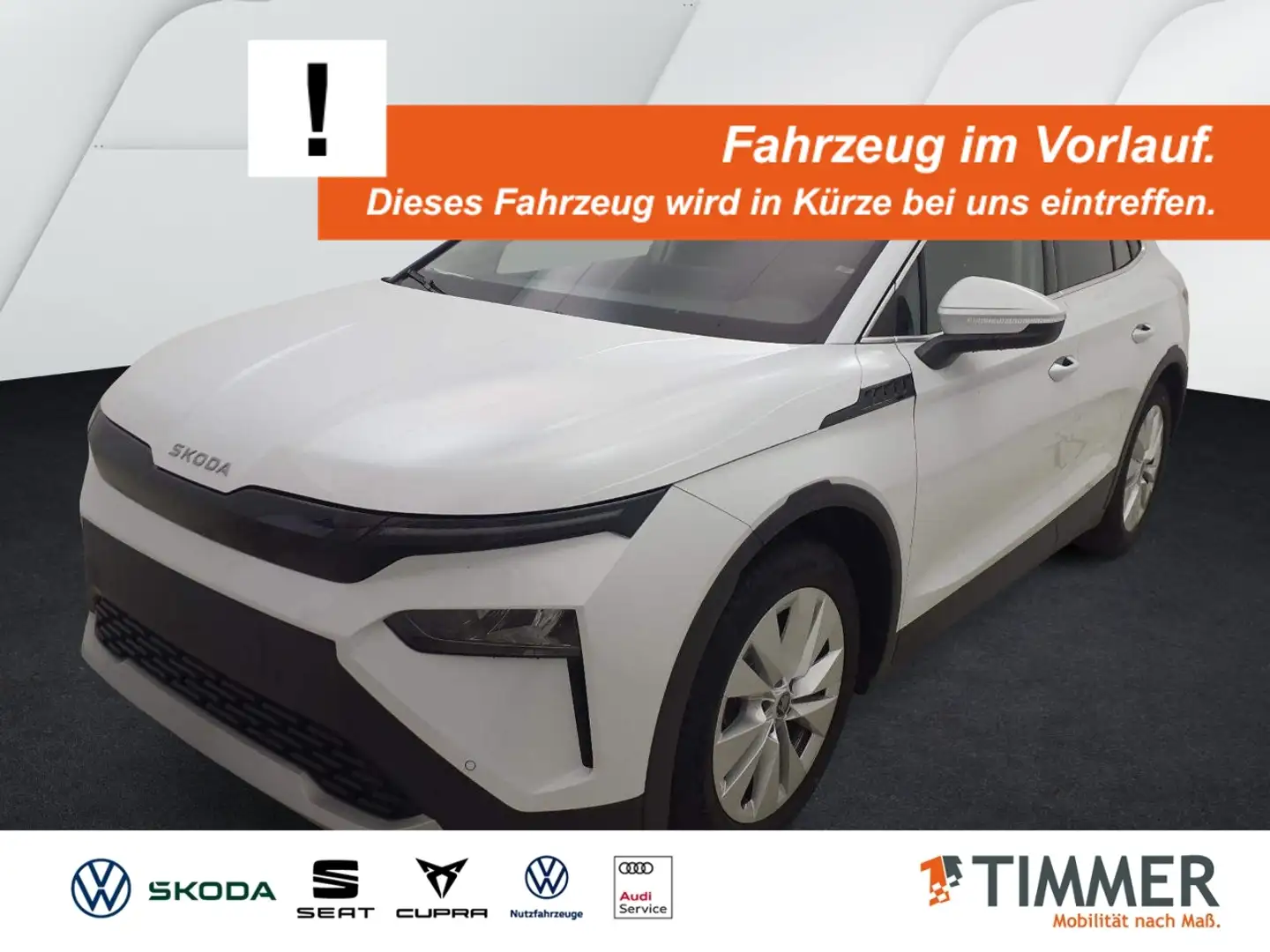 Skoda Elroq 85 LOFT +WÄPU +AHK +CARPLAY +19" +LED +ACC +NAVI Weiß - 1