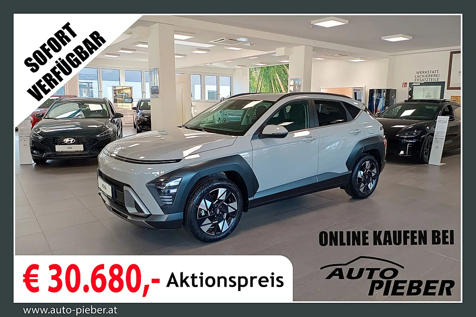 Hyundai KONA Kona 1,6 GDI HEV GO! Plus *LED*Navi*Klima* Grau - 1
