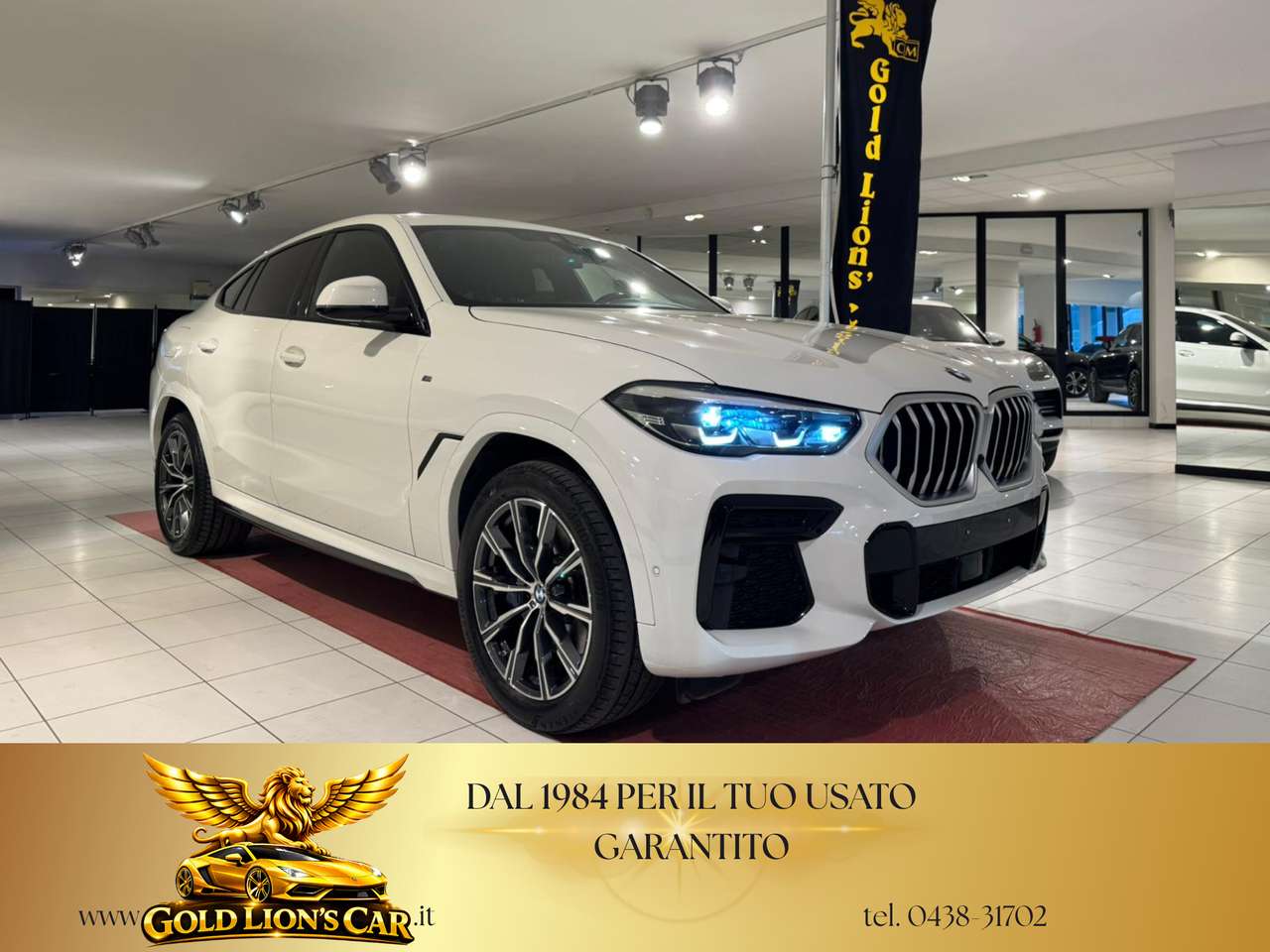 BMW X6 xdrive30d mhev 48V Msport auto STUPENDA*BIANCO ALPINWEISS*KM CERTIFICATI
