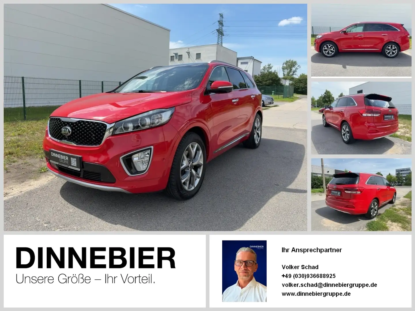 Kia Sorento Platinum 2.2D NAV+RFK+KLIMAAUT Rosso - 1