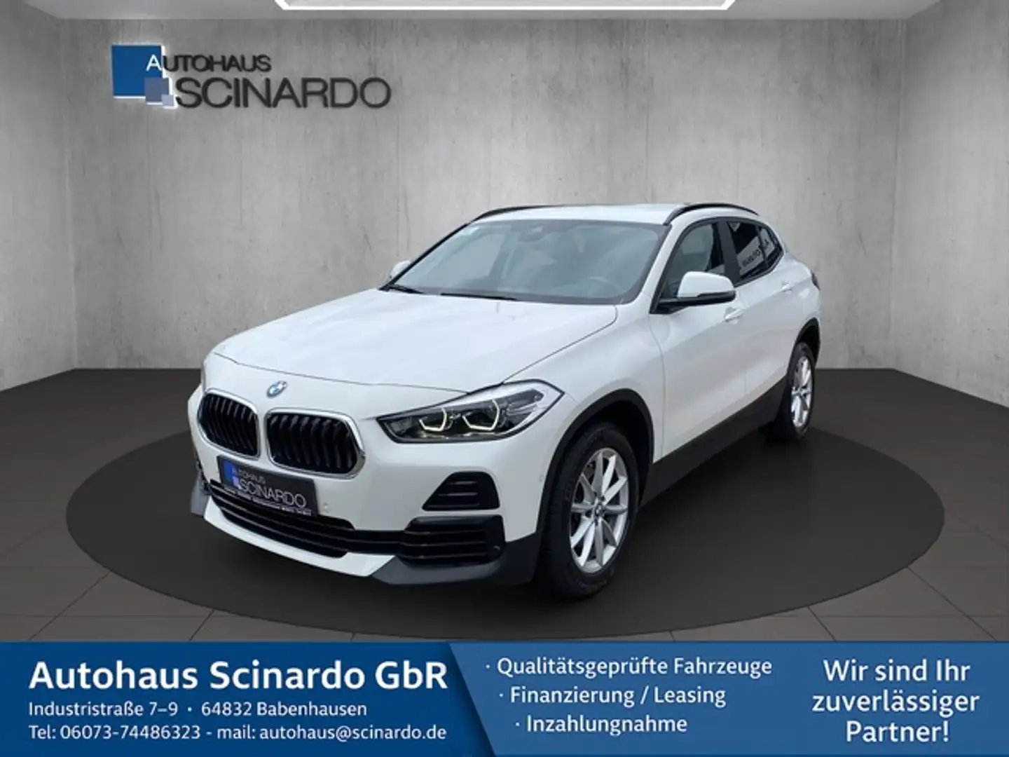 BMW X2 sDrive 18 i Advantage *Navi*El.Heckklappe*RFK Blanc - 1