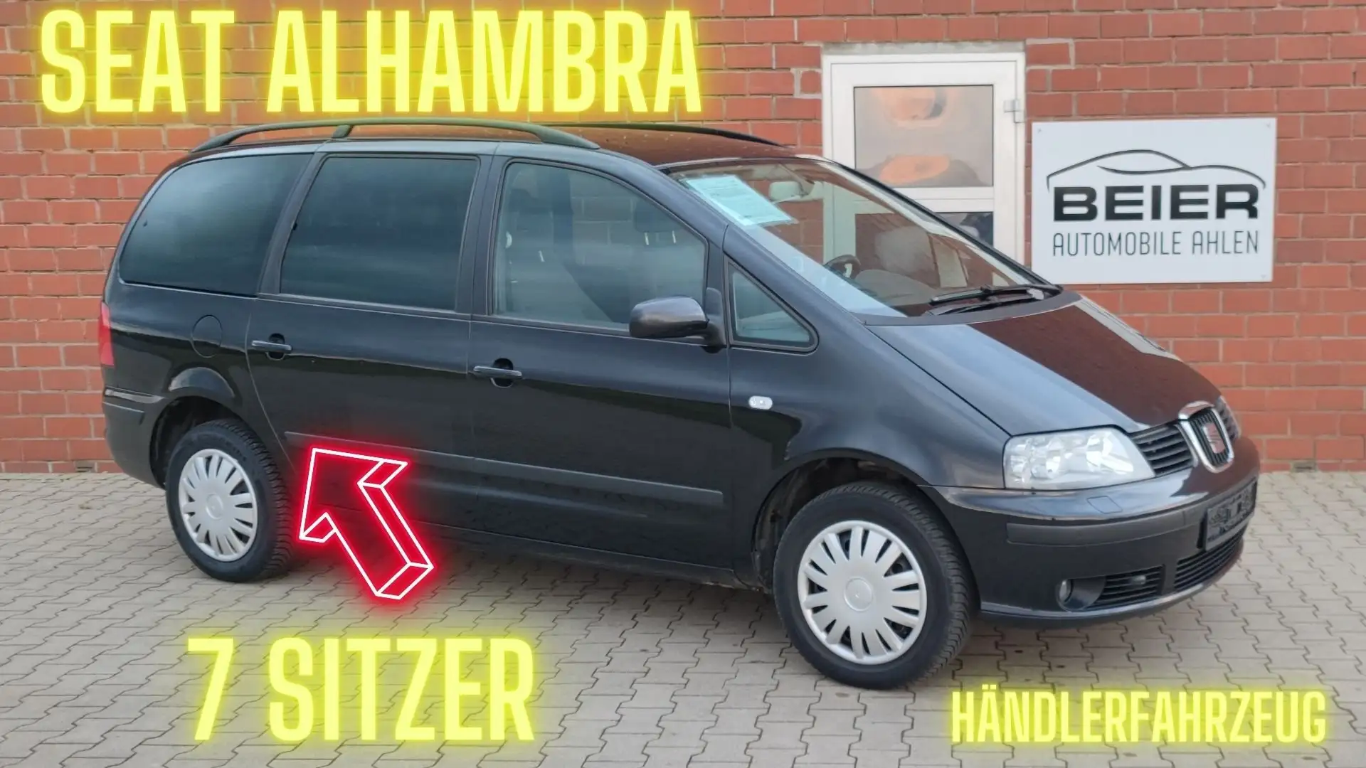 SEAT Alhambra Kids 1.8 20V Turbo 7-Sitzer Klimaaut Schwarz - 1