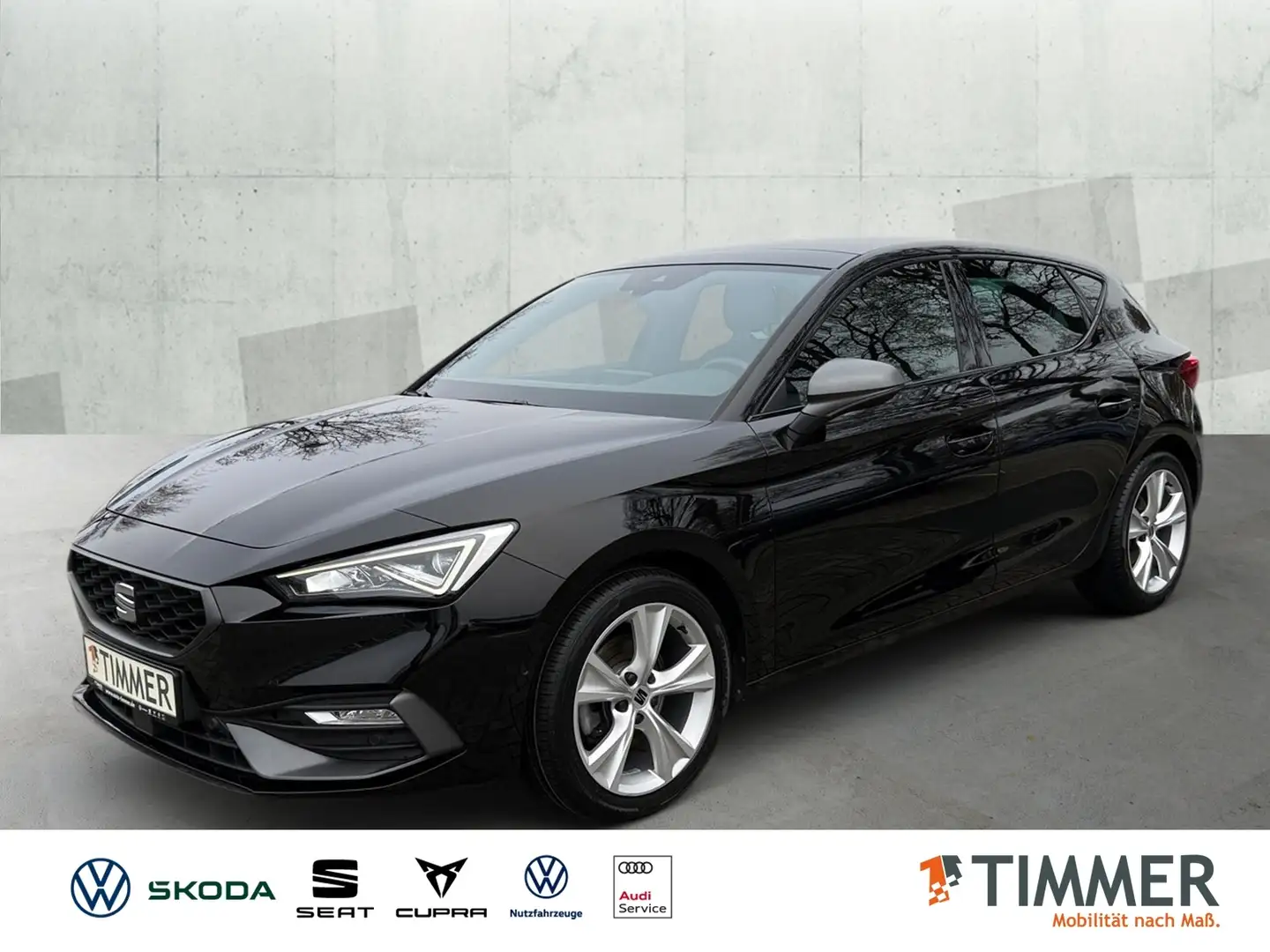 SEAT Leon 2.0 TDI DSG FR *BEATS *PANO *LED *ACC *RKAM *NAVI Noir - 1