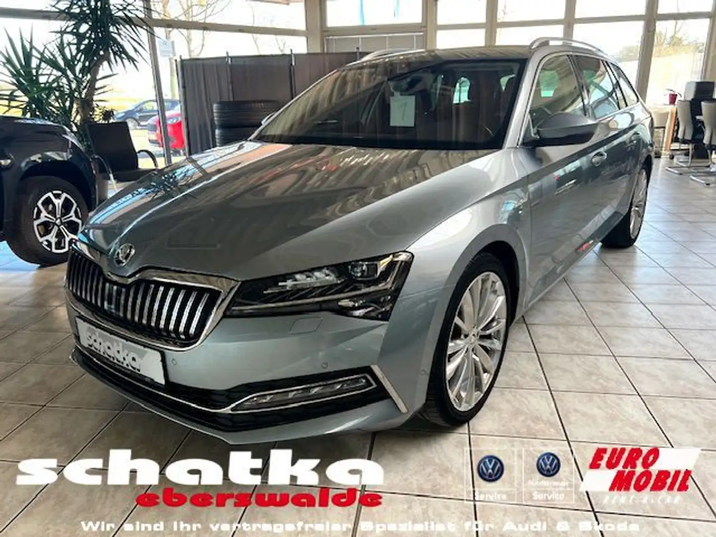 Skoda Superb Combi L&K,Standheiz,AHK,Leder,ACC,Mirolin Grau - 1