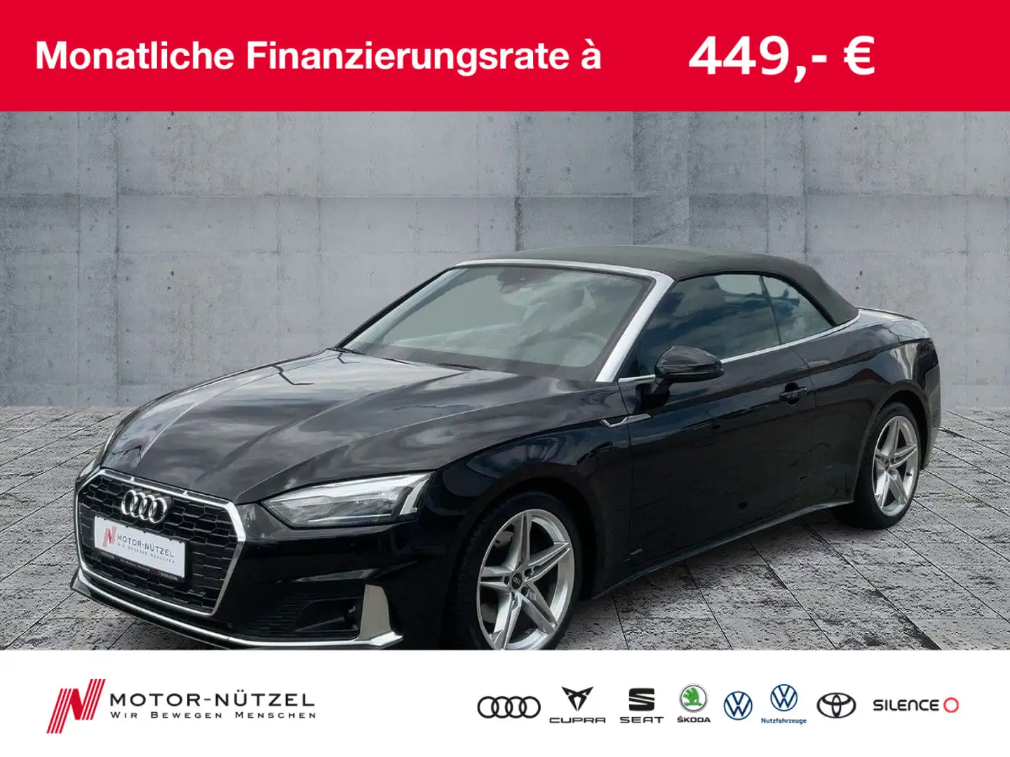 Audi A5 35 TFSI S-TR ADVANCED LED+NAVI+PDC Schwarz - 1