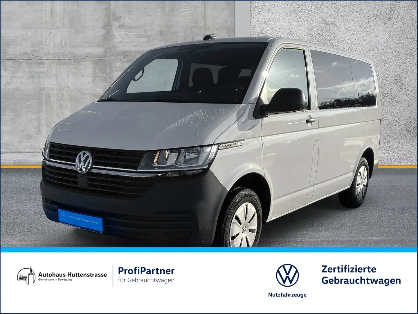 Volkswagen T6 Kombi T6.1 2.0 TDI 9-Sitzer DAB+ Parkpilot Weiß - 1