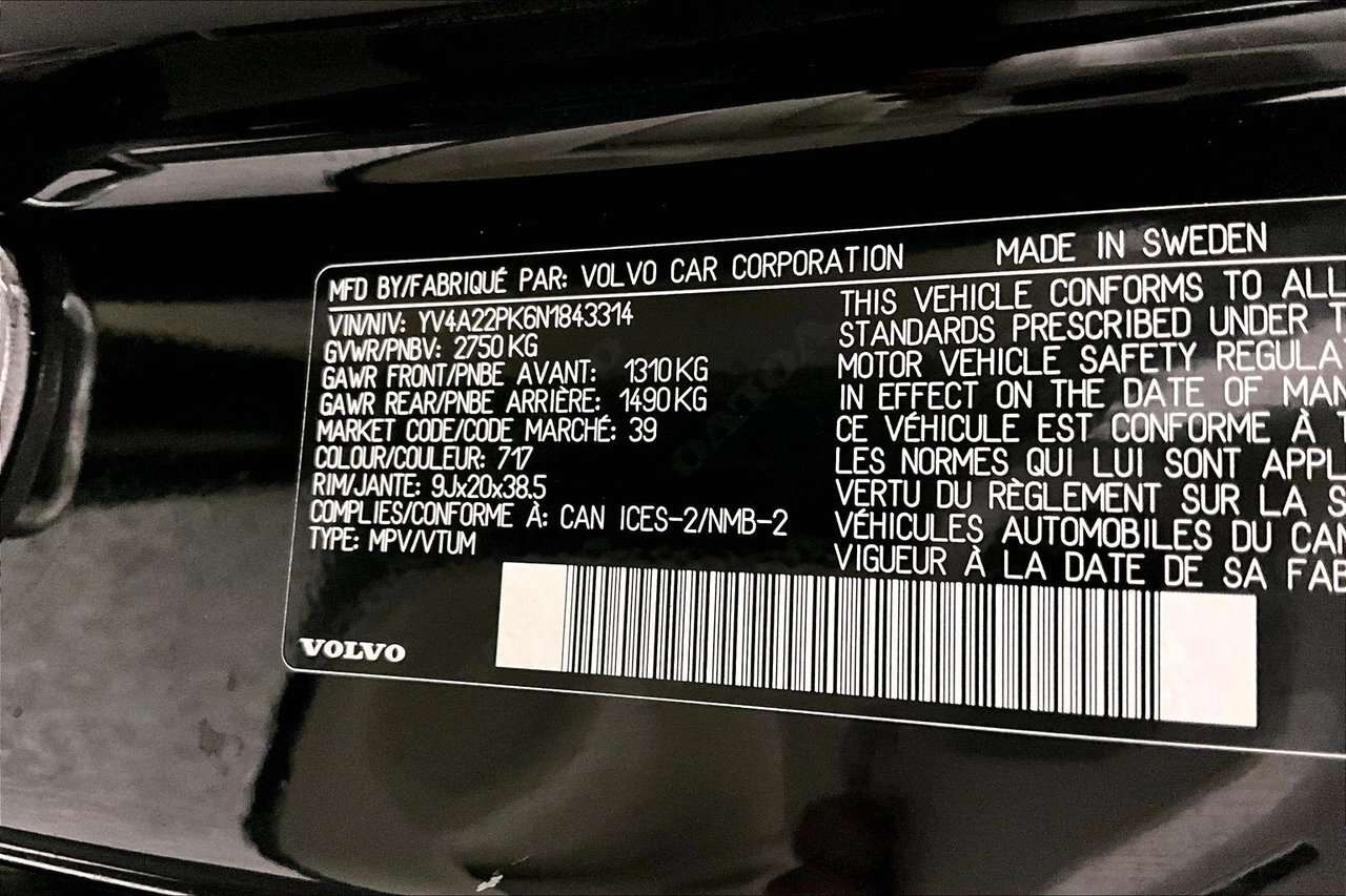 2022 Volvo XC90 MOMENTUM ADVANCED - CLIMATE - 20'' WHEELS / AVANCÉ thumb 35