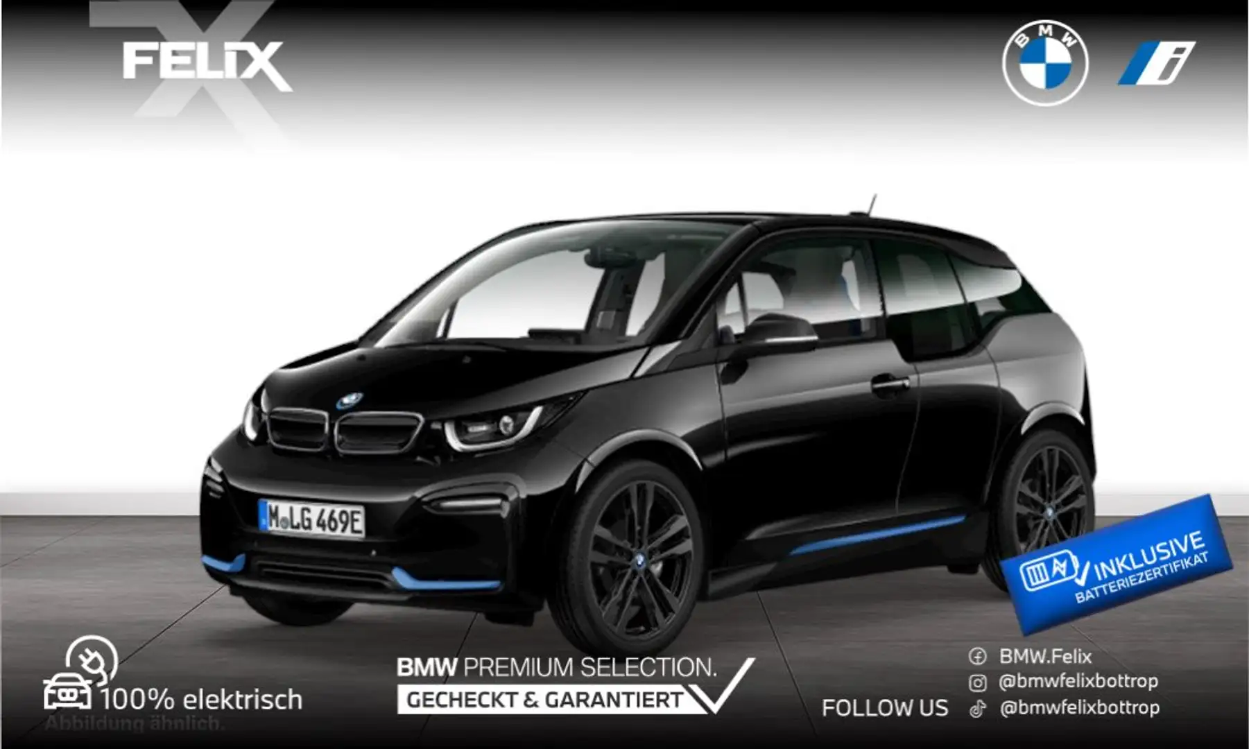 BMW i3 s HARMAN/KARDON+NAVI PRO+KAMERA+ Schwarz - 1