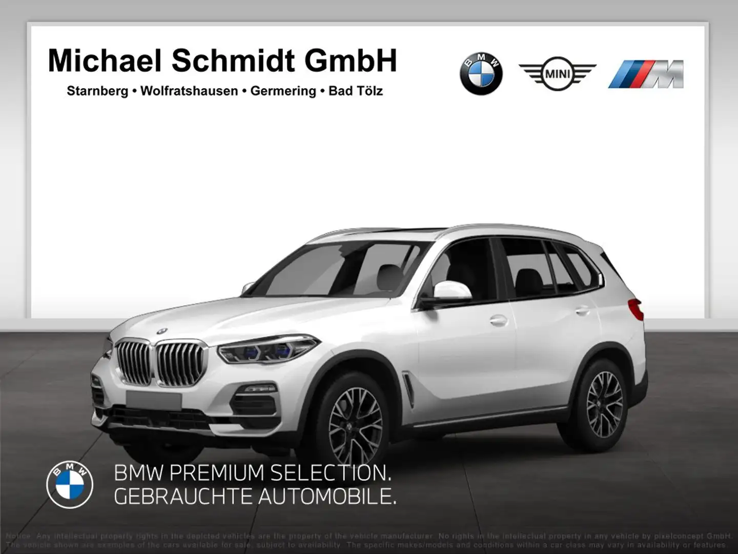 BMW X5 M 50i *M Sportpaket*LC Prof.*HUD*H/K*DAB*Adapt.M-Fah Weiß - 1